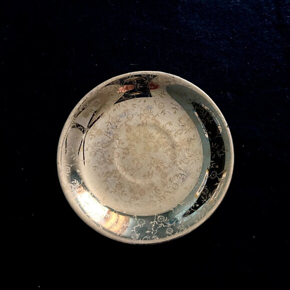 4 - Estate Vintage 22kt Hand Painted Demitasse Cups w/Saucers - Picture 3 of 11